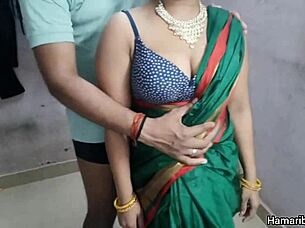 Why not fuck this hot Indian desi bhabhi hard while she's in that sexy pink silky saree?