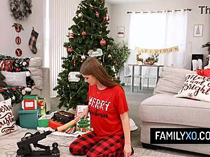 Oh wow, pounding Elizabeth Skylar and Sky Wonderland hardcore for Christmas!