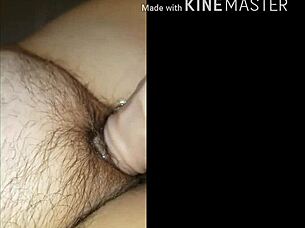 Whoa dildo too huge for screaming bbw wife!