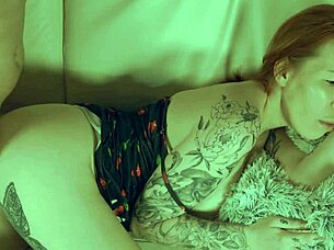 WATCHING TV WITH REDHEAD MILF TURNS INTO HARDCORE POUNDING!