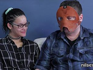 Hot cutie endures intense anal session in bizarre setting with rough ass to mouth action