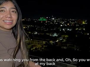 Mexicana With Perfect Tits Gets Fucked By Huge Cock On Balcony. Verito Aguas Takes Enormous Dick In Her Tight Wet Pussy During Rough Homemade Sex.