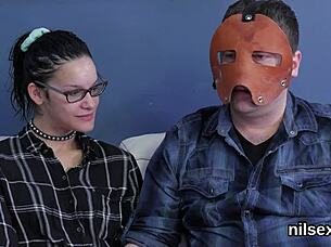 Hot cutie endures intense anal session in bizarre setting with rough ass to mouth action