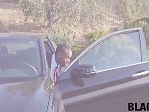 why does this huge black cock make the young european babe so thrilled?