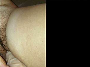 Whoa dildo too huge for screaming bbw wife!