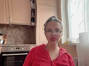 huge kinky adventure unfolds with glasses and long nails in fetish scene