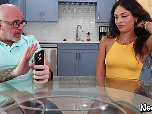 Luxe La Fox passionately rides and sucks her lover's cock in intense cowgirl and doggystyle action for Nookies