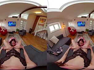 Hey, why not let these two Czech sluts lick your hard cock before they take turns riding it in lingerie?