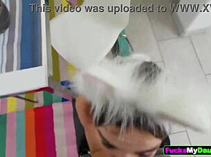 Hey, you're such a slut who loves sucking cock, he says.