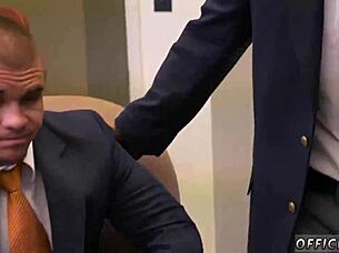 Gay teacher strips boldly for intense african boys sex in hr meeting