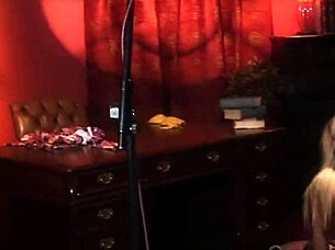 Diana Gold joins couple for shaved pussy threesome in lingerie.