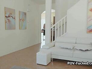 Hey, can you handle watching this busty freckled redhead teen getting fucked hard on our homemade sex tape?