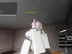 Hey, what if these two wild whores on Roblox end up getting totally fucked hard?