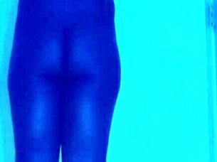 Exercising for free and coming out as bisexual for October Gay Pride History Month in blue! 🌈💪