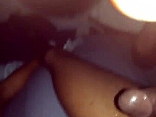 Fat chocolate pussy takes a pounding from that massive black cock in intense action