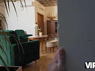 Why Is This Sexy Babe Cheating On Her Husband Right In Front Of Him While He Watches?