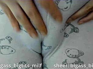 Curvy Mature Latina In Pajama Shows Wet Cameltoe And Big Pussy Lips Spreading Solo