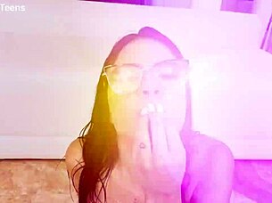 Three fat cocks destroy Emily White's tight ass in wild anal tap 😈