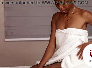 an honest massage turns into something more with cute teen getting wet orgasm from big cock. ebony beauty rides cowgirl on african stud during intense session trailer.