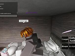 Hey, what if these two wild whores on Roblox end up getting totally fucked hard?