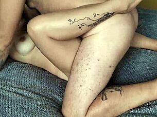 hey, mutual masturbation with busty girl leads to fucking her tight hairy pussy