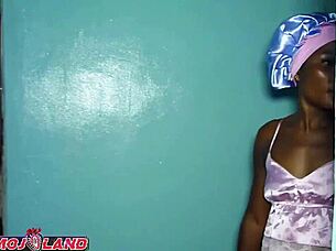 busty amateur couple enjoys wet interracial bathroom sex with tight pussy pounding