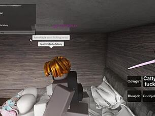 Hey, what if these two wild whores on Roblox end up getting totally fucked hard?