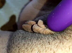 my pussy drippin and clit shakin from vibrator orgasm