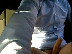 oh man, this busty milf with big natural tits gets fucked hard in car quickie!