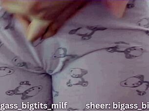 Curvy Mature Latina In Pajama Shows Wet Cameltoe And Big Pussy Lips Spreading Solo