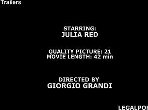 Julia Red Takes Four Cocks in Balls Deep Anal DAP with Farts and Swallow!