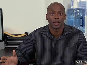 Gay teacher strips boldly for intense african boys sex in hr meeting