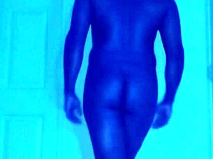 Exercising for free and coming out as bisexual for October Gay Pride History Month in blue! 🌈💪