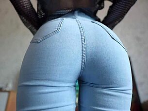 Feel my perfect ass grinding on your face in these jeans!