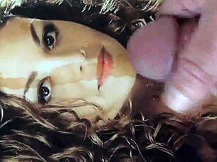 She's fully lesbian but craves that hot cum on her face so badly, it drives her wild with addiction.