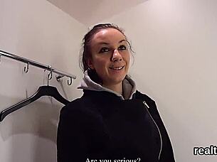 Adorable Czech Kitten Gets Seduced In The Hypermarket And Drilled In Pov