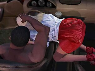 Hey Franklin, pick up that hot prostitute for wild car sex service in the game.