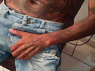 I feel so wild watching this tattooed Latina ass shake in massive orgy chaos