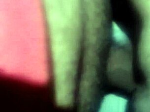 Amateur couple enjoys a steamy blowjob session with her small tits in focus.