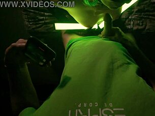 catwoman's wild night of bent over doggystyle and orgasmic fetish fun in latex gloves and stockings 😼