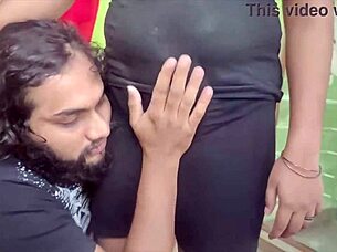 Oh wow, this Indian couple is all about those sweet kisses and romantic bedroom vibes in their homemade video!