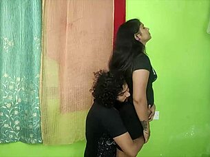 Oh wow, this Indian couple is all about those sweet kisses and romantic bedroom vibes in their homemade video!