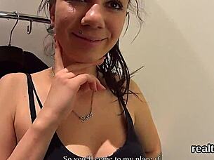 Adorable Czech Kitten Gets Seduced In The Hypermarket And Drilled In Pov