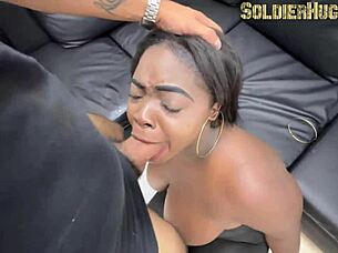 Why say goodbye to my apartment without a provocative deepthroat blowjob and wet pussy licking?