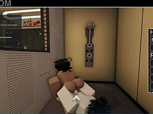 player explores various poses in roblox game session with bent over and doggystyle elements for fun