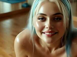 i drift into downward dog daze with my big tits bouncing