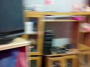 Hot petite black amateur sucks thick cock and bends over for doggystyle fun