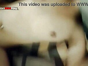 Amateur asian cutie moans during passionate doggystyle fuck with cum on hairy pussy!