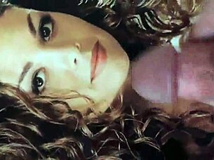 She's fully lesbian but craves that hot cum on her face so badly, it drives her wild with addiction.