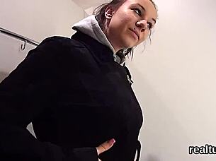 Adorable Czech Kitten Gets Seduced In The Hypermarket And Drilled In Pov